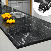 Self Adhesive Black Marble Sheet for Kitchen / Waterproof Anti Oil & Heat Resistant Wallpaper Sheet - Izhar Online Mart