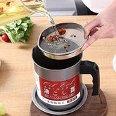Kitchen Oil Filter Pot 1.4 Liter - Kitchen Accessory Designed For Oil Filtration And Daily Cooking Maintenance Routine