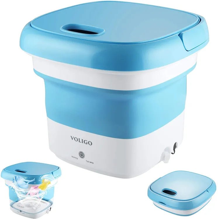 Foldable Mini Washing Machine China imported Heavy Quality ( random color ) - Izhar Online Mart