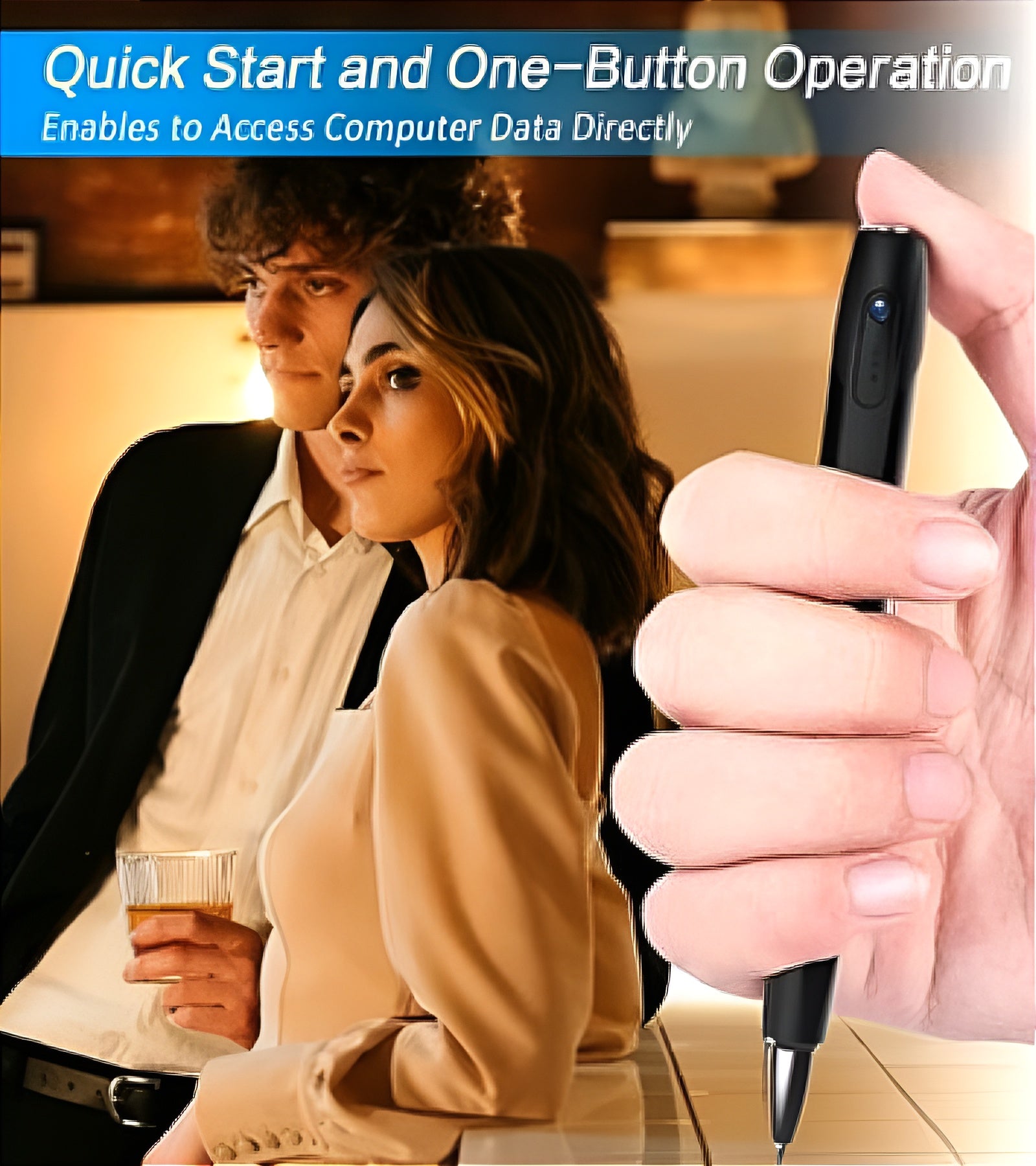 V8 HD 1080P Camera Pen with Voice Recording Video Photo Capture USB Rechargeable Ballpoint Pen - Izhar Online Mart