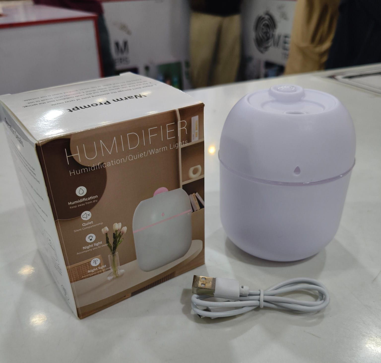 Air Humidifier USB Small Mini Portable Cool Mist Diffuser - Izhar Online Mart
