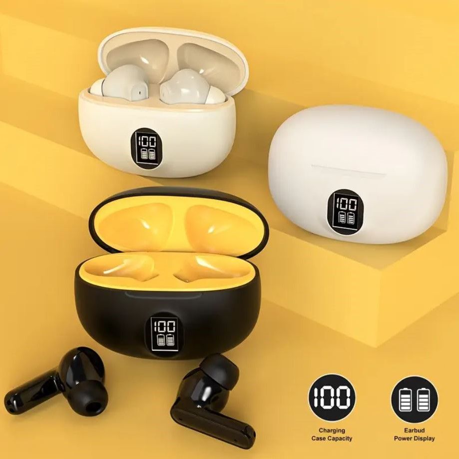 Pro 3rd Gen TWS Bluetooth Earbuds with Digital Battery Display - Izhar Online Mart